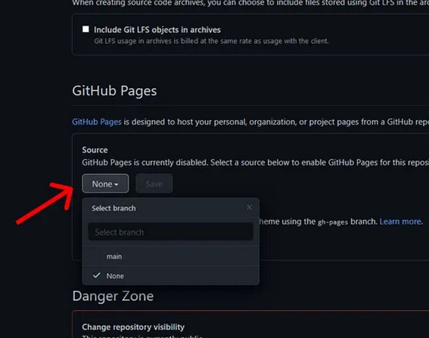 update github pages source