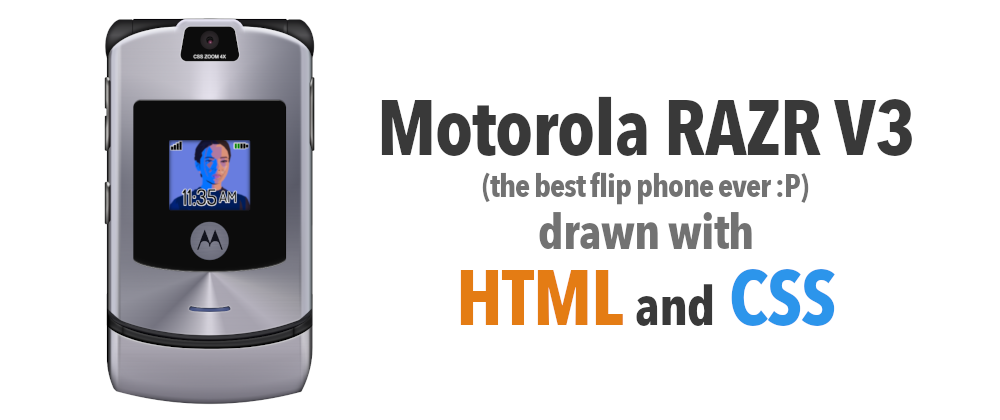 Cover image for CSS Art: Motorola RAZR V3
