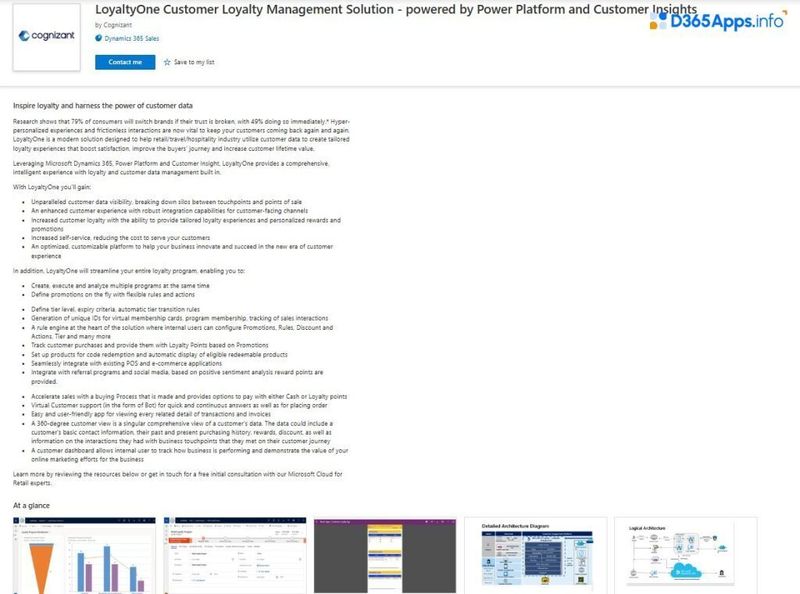 Dynamics Apps Retail Consumer Goods Industry LoyaltyOne Customer Loyalty Management Solution