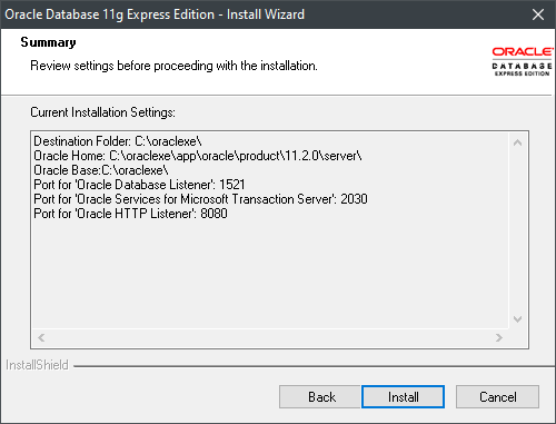 Final Configuration Checking Window