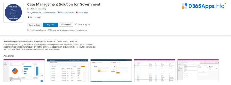 Dynamics Apps Case Management Solution for Government