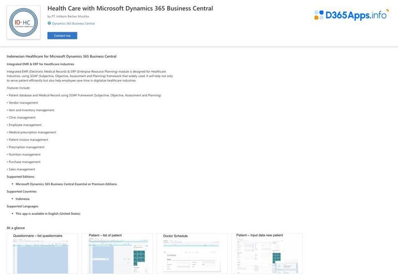 Dynamics Apps for Healthcare Health Care with Microsoft Dynamics 365