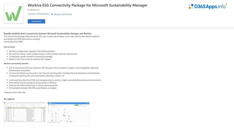 Dynamics-Apps-Workiva-ESG-Connectivity-Package