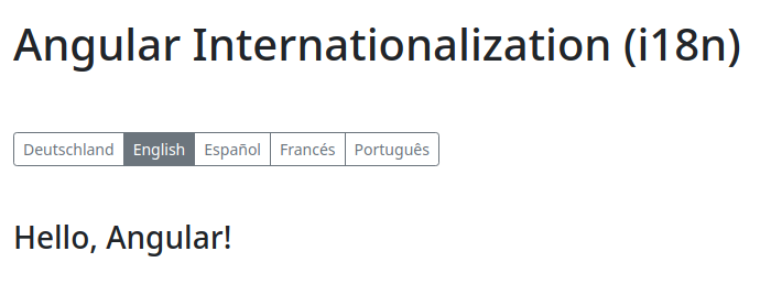 Angular Internationalization
