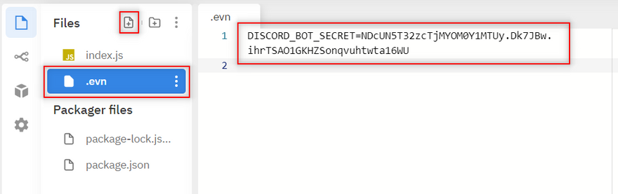 **Image: 8** *Creating our .env file*