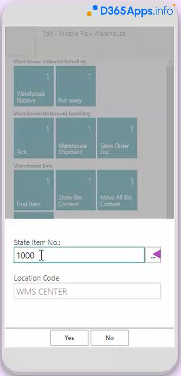Warehouse Mobile for MS Dynamics App Review Flow Configuration