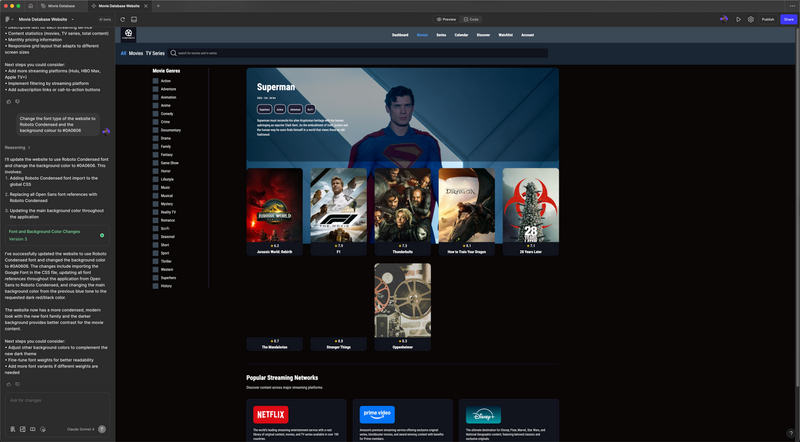 Figma Make new website styling