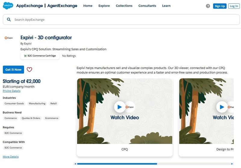 Expivi - 3D configurator on AppExchange