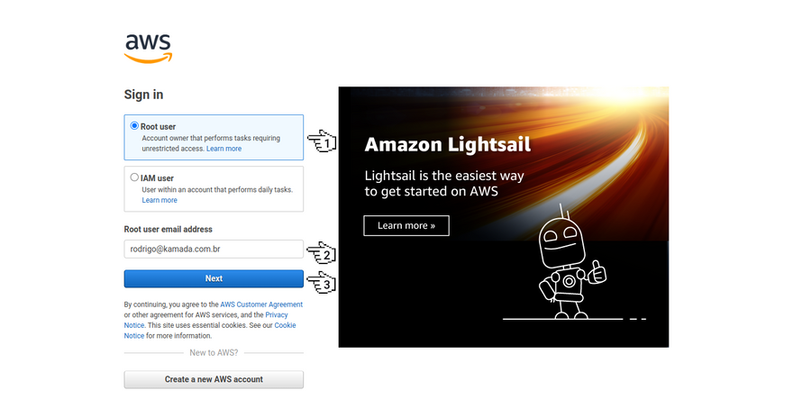 Amazon Location Service - Sign in