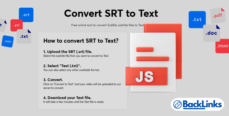Cover image for Convert srt to text regex javascript