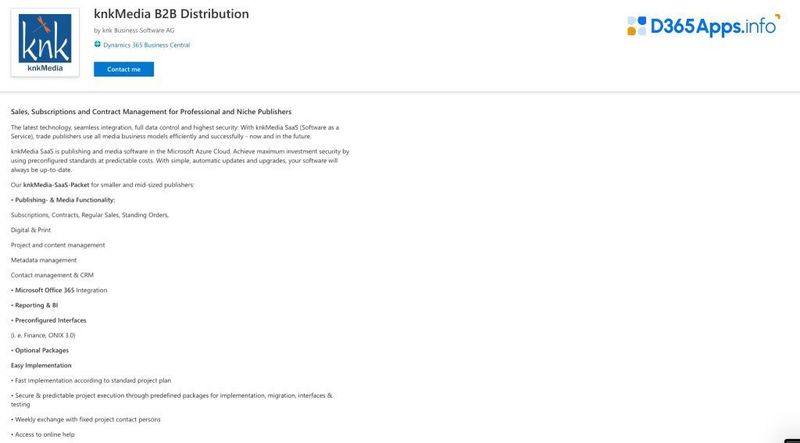 Top Microsoft Dynamics Apps for Professional services knkMedia B2B Distribution