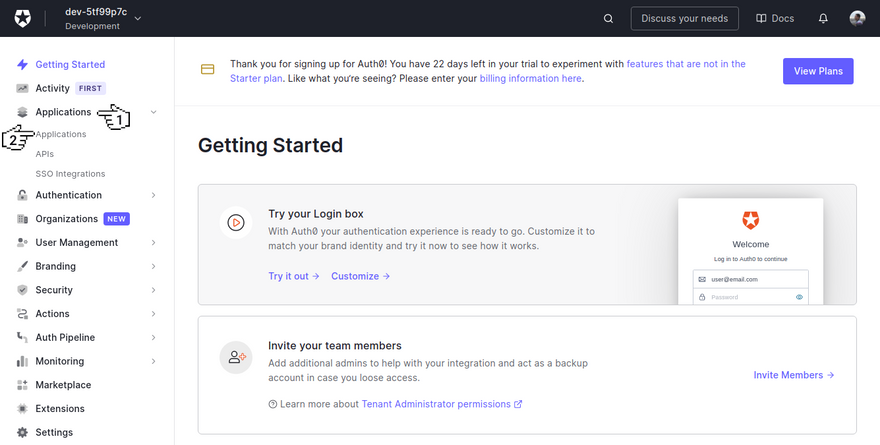 Auth0 - Getting started