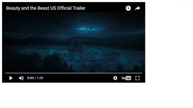 Beauty and the Beast US Official Trailer