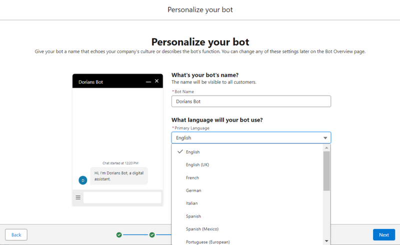 Personalize your bot