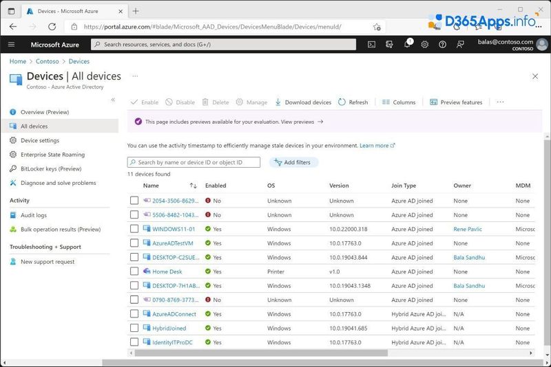 microsoft modern desktop management Azure AD + MFA