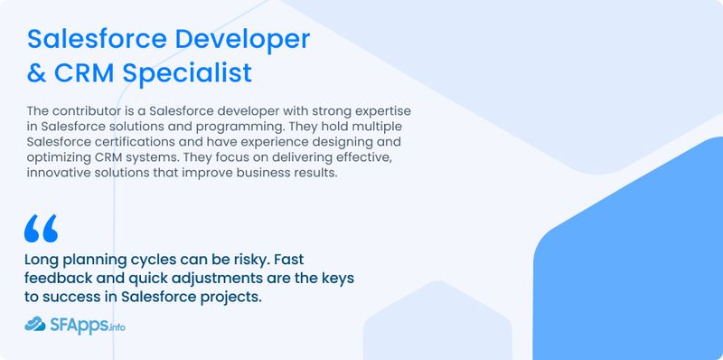 Salesforce Developer & CRM Specialist