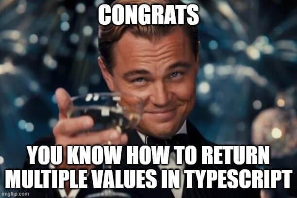 typescript return multiple values