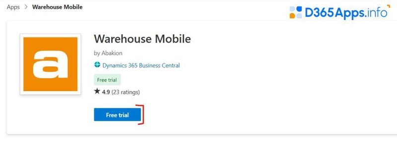 Warehouse Mobile for MS Dynamics App Review AppSource Mobile Listing
