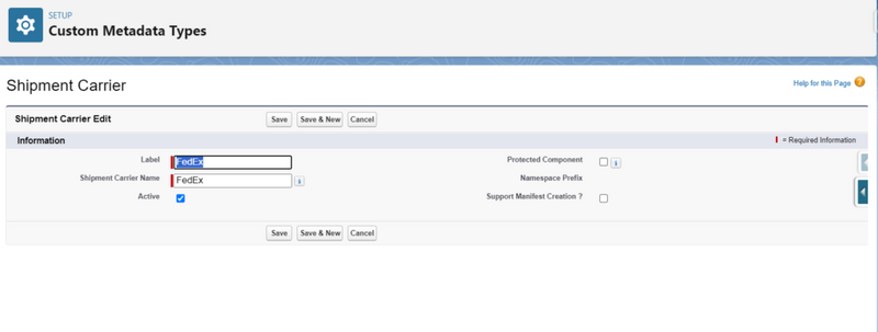 Set up different Carriers Accounts