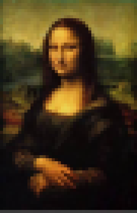 Mona Lisa Pixelated