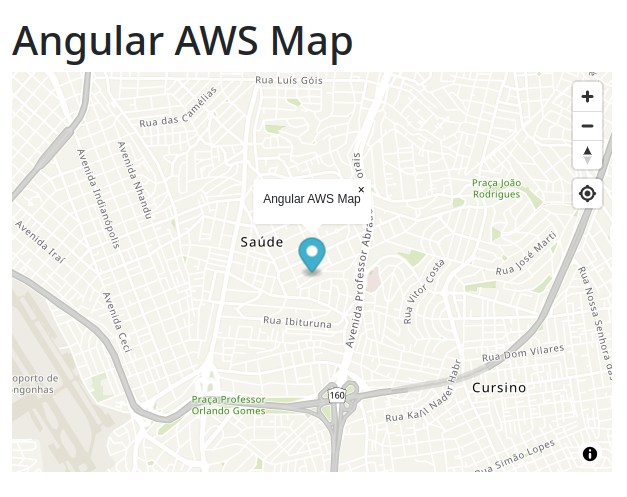 Angular AWS Map