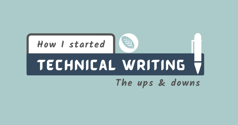Cover image for How I started Technical Writing