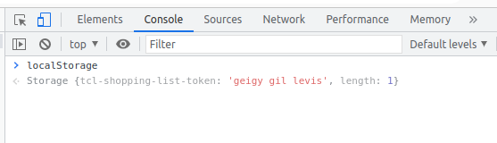 Local storage object