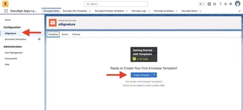eSignature Configuration