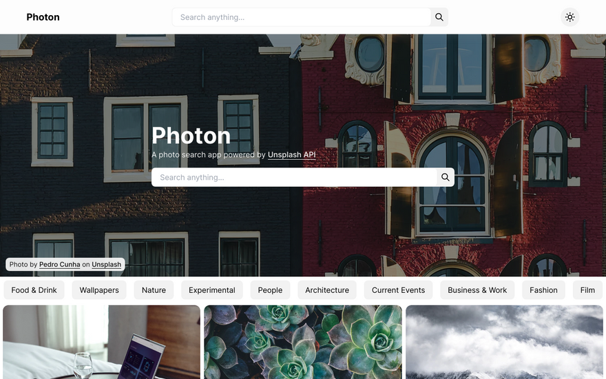 Photon home page