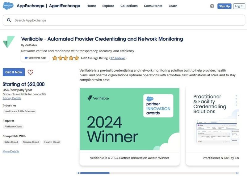 Verifiable on AppExchange