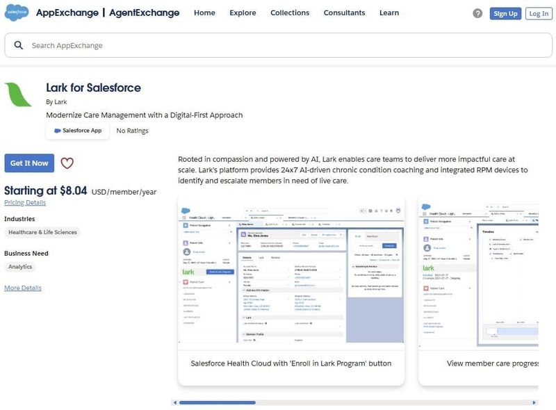 Lark for Salesforce on AppExchange