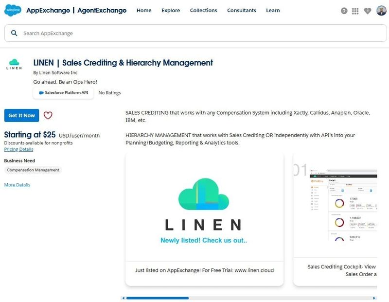 LINEN on AppExchange
