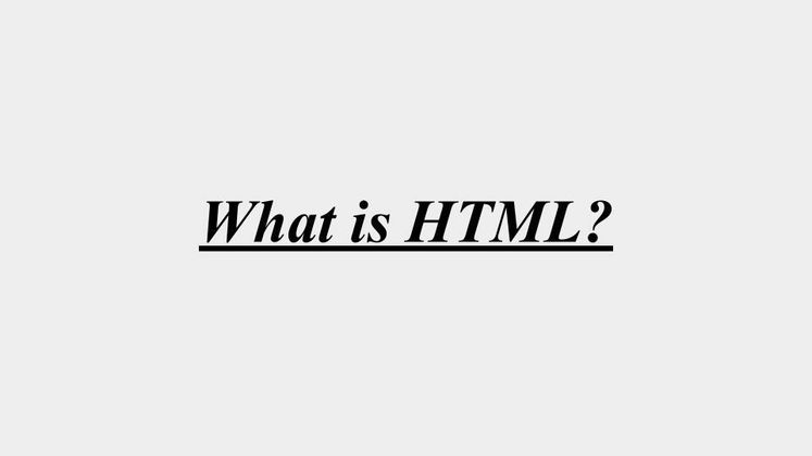 Cover image for What is HTML?