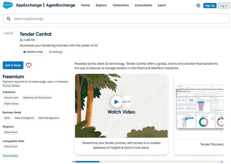 Tender Central on AppExchange