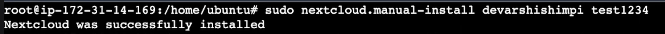 nextcloud-snap-install