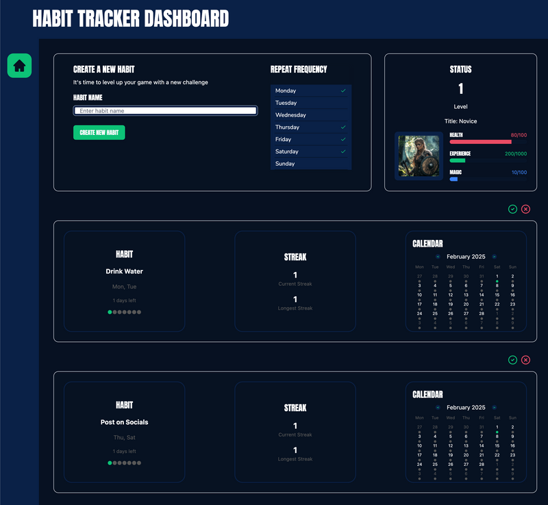 Habit Tracker App Anima Build