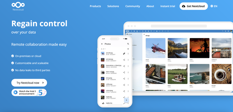 nextcloud-landingpage
