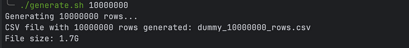 Generate Script Output