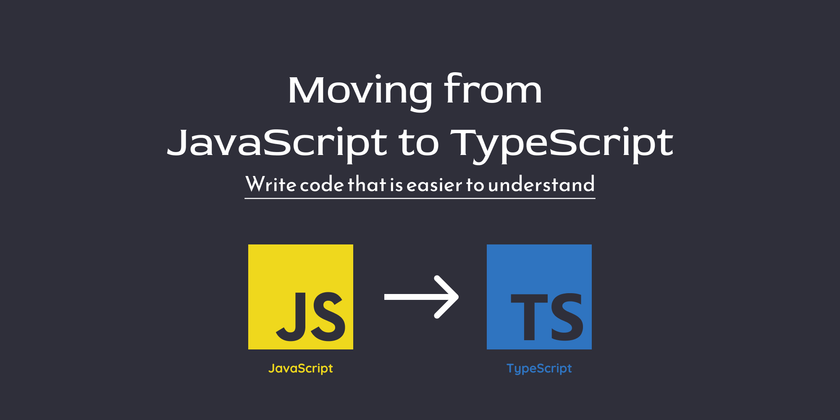 Cover image for Moving from JavaScript to TypeScript