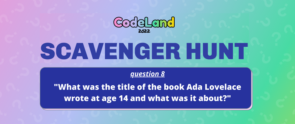 Cover image for [CodeLand Digital Scavenger Hunt] Question 8