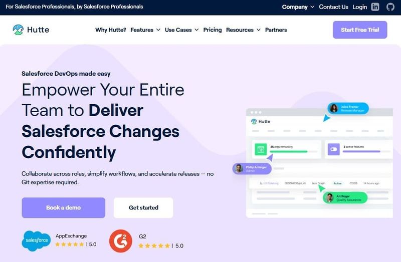 Hutte.io website