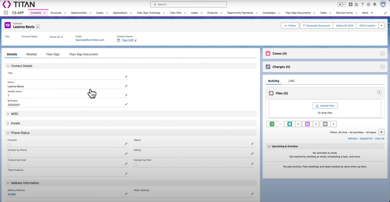 Real-Time Data Entry into Salesforce