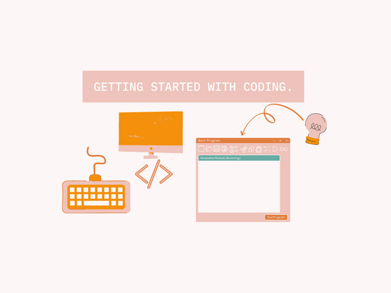 Cover image for Getting started with coding. 