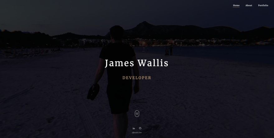 The old wallis.dev home page