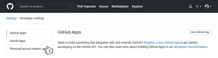 GitHub - Developer settings