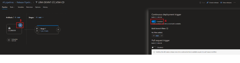 enable the automatic import (step 2)