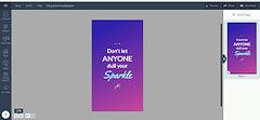 Theme opened in Visme workspace