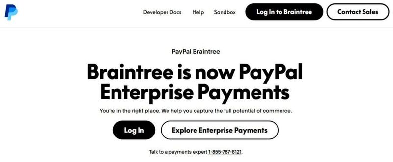 Braintree website
