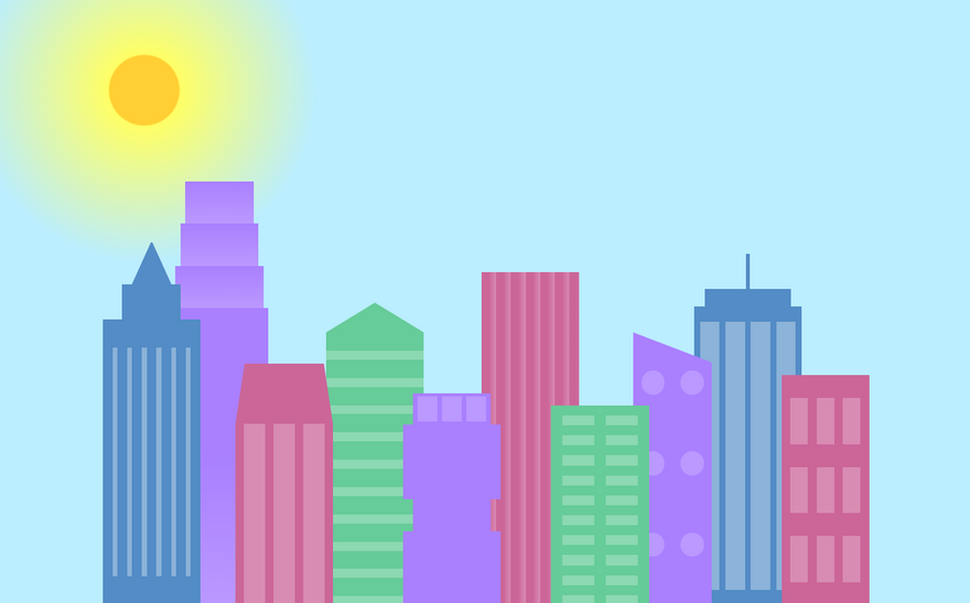 daytime image of a city skyline