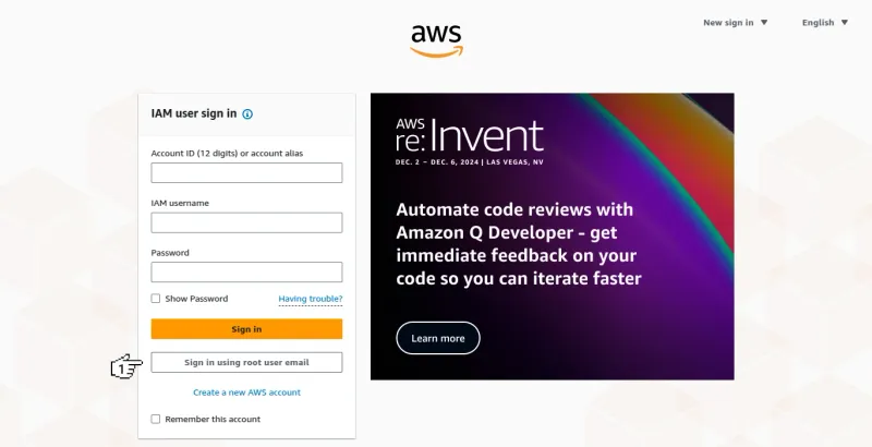 Amazon EC2 - IAM user sign in
